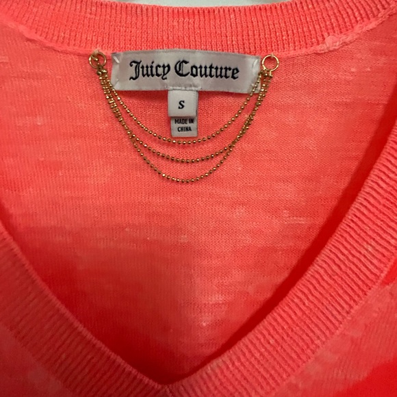Juicy Couture Palm Leaf Sheer Summer Sweater - Picture 4 of 8